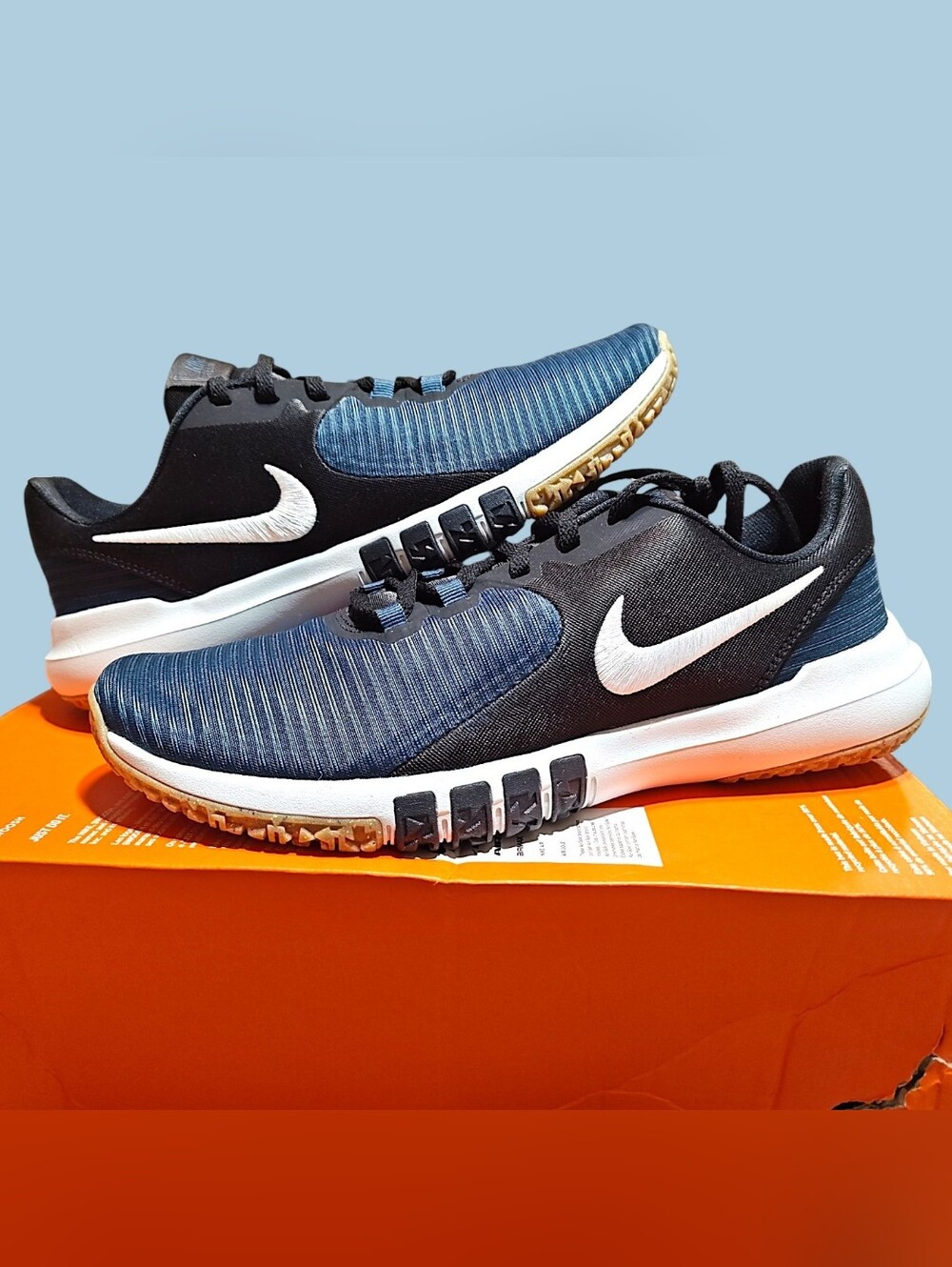 🚹 9 US — Nike Flex Control TR4 2025 [WHITE/BLACK–DARK BLUE] CD0197–009
